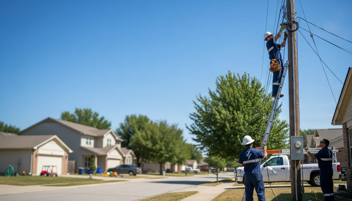 Residential electrician providing installation services in Adams, MN